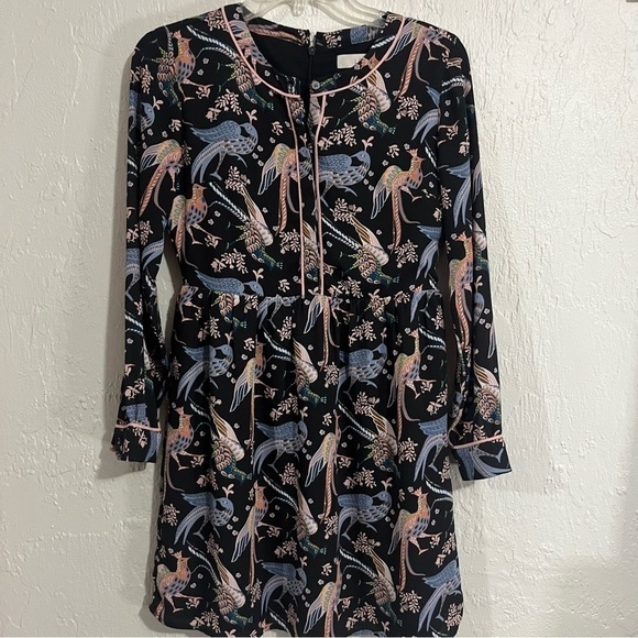 𝅺LOFT Black Snowbird Dress Size 00P - Picture 3 of 12